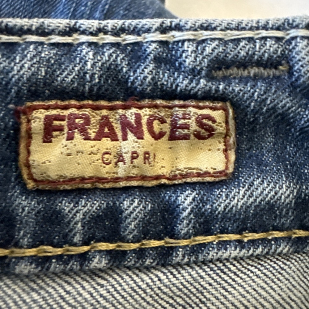 Silver Jeans Frances Capri Women W30 Blue‎ Denim Stretch Medium Wash L1268SVP356 - Picture 14 of 16